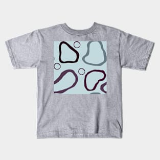 Ocean Abstract Shapes Kids T-Shirt